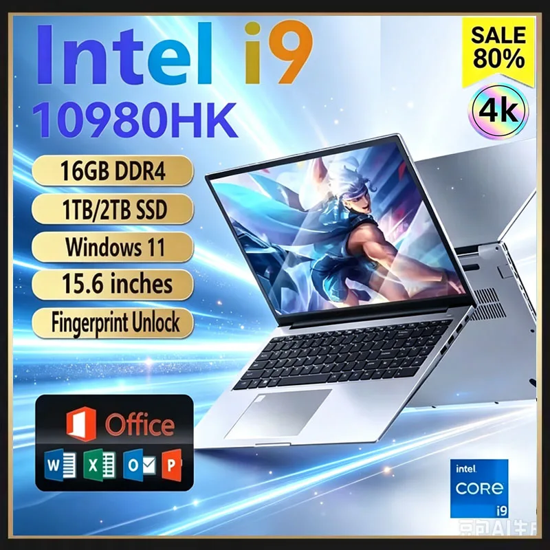 M.2 Ssd - 15,6-Zoll-tragbarer Laptop Intel Core I9 10980HK